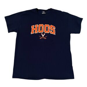 Navy UVA Hoos  T-Shirt - Size Large